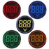 5pcs LED Voltage Meter Indicator AC 60-500V LED Voltmeter Signal Light Digital Display DC Voltage Meter Indicator Round Lamp Tester...