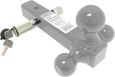 MaxxHaul 70050 Trailer Hitch Lock - Heavy Duty 5/8"- Hitch Locking Receiver Pin With 2 Keys, Chrome...