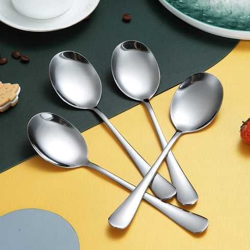 Serving Spoons 4 Pieces, Kyraton Serving Spoons, Include Solid Serving Spoon Stainless Steel Serving Utensils, Serving Set Packing of 4...