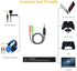 MillSO Headphone Mic Splitter, 3.5mm Headset Adapter (Microphone + Audio) 2 TRS Female to TRRS Male CTIA Stereo Jack Y Cable Compatible for Dual-p...