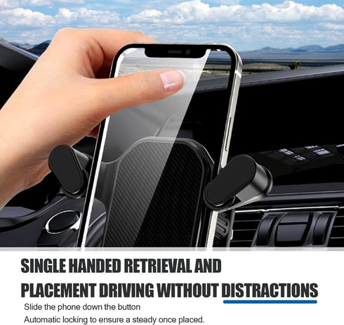 1 Pack Car Vent Phone Holder with Spiral Hook, Multifunctional Smartphone Mount, Universal Anti-Slip Vehicle Navigation Holder for Truck SUV Car, ...