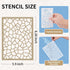 12 PCS Stencils for Crafts Reusable Densely Patterned Cool Painting Stencil Set,8''*5.9''Plastic Painting Stencils for Scrapbooking Cookies Tile F...