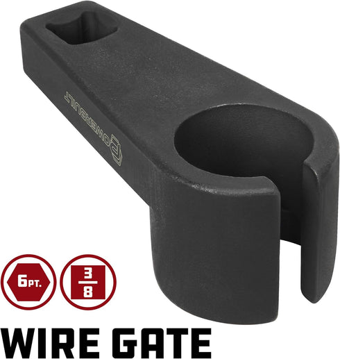 Powerbuilt Extended Reach Offset Oxygen O2 Sensor Socket Wrench, 7/8 Inch, 22mm, Remove and Install, 647094...