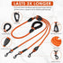 Heavy Duty Three Dog Leash, 3 Dog Leash No Tangle Detachable 360° Swivel Device, Multiple Dog Leash with Padded Handle, for Walking and Training T...