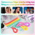 10pcs Unicorn Stretchy Strings Toys, Sensory Stress Toys for Against Anxiety, Quiet Stress Relief Toy for Autism and Special Needs,Improve Mood an...
