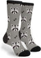 FWSXIVN Funny Raccoon Unisex Adult Fun Cool 3D Print Colorful Athletic Sport Novelty Crew Tube Socks, Black and White, One Size...