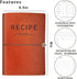 Leather Recipe Book With Index Pages & Templates Made in USA, The Perfect Recipe Note Book To Write In Your Own Recipes - Simplified Blank Cookboo...