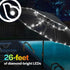 Brightz White LED Patio Umbrella Lights, Battery Operated, Fits 7-Foot Diameter Umbrellas...