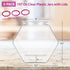 DilaBee 2-Pack Plastic Cookie Jar 1.5 Gallon (197oz) - Large Cookie Jar, Hexagon Candy Dish with Lid for Kitchen, Candy Bowl for Office - Sugar an...