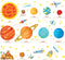 DECOWALL SG2-1501 The Solar System Kids Wall Stickers Wall Decals Peel and Stick Removable Wall Stickers for Kids Nursery Bedroom Living Room (Lar...