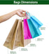 AZOWA Gift Bags Black Kraft Paper Bags with Handles (Black, 12 Pcs, 5 x 3.1 x 8.2 in)...