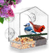 Window Bird Feeder for Outside with Strong Suction Cups, Fits for Cardinals, Finches, Chickadees etc....