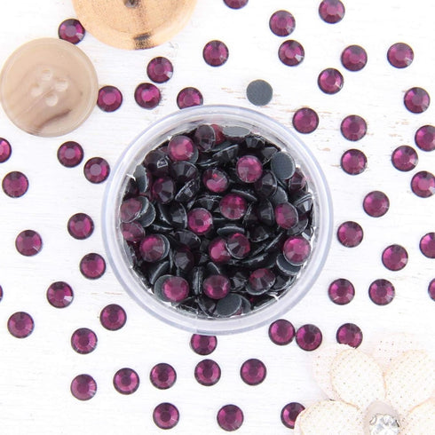 Threadart SS20 (5mm) Amethyst Hot Fix Rhinestones 2 Gross (288/pkg) Hotfix - Iron on - Hot Fix...