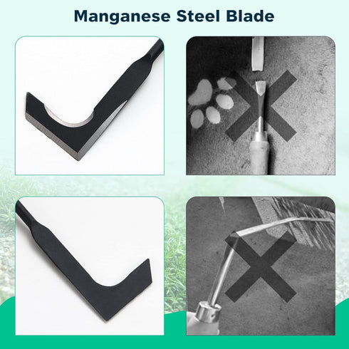 Crack Weeder, Manual Crevice Weeding Tool Weed Puller with 29” Handle for Sidewalk Paver Deck Boards, Crack Weeder Crevice Weeding Tool Metal Hand...