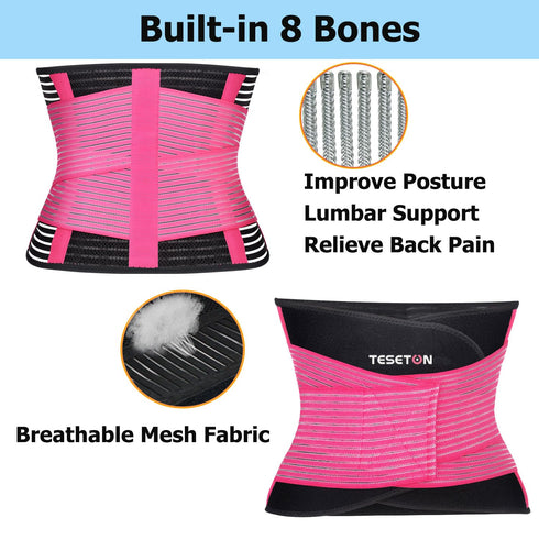 Back Support Brace Belt for Men & Women, Breathable Lumbar Support Belt, scoliosis back brace, Waist Relax Lower Back Pain & Sciatica Pain Relief ...