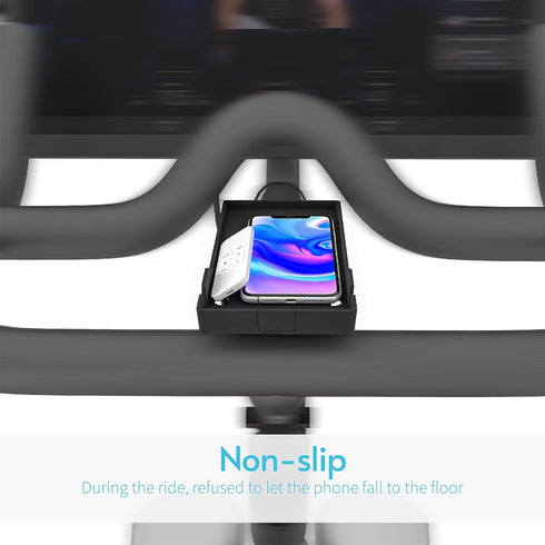 Phone Holder Compatible with Peloton Bike & Bike Plus, Cell Phone Holder Compatible with The OG Bike, Anti-Slip Phone Mount Tray for The Bike+, Ac...