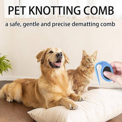 2Pcs Knotting Comb for Cats, Pet Knotting Comb Knotting Comb for Dog Pet Hair Removal Tool Cat Dog Grooming Comb Knot Remover Cat Knotting Comb, P...
