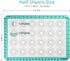 U-Taste 446ºF Heat Resistant Macaron Silicone Baking Mat, Non Stick Reusable Cookies Pastry Sheet Liner with Edge Enhancement Circle Measurement (...