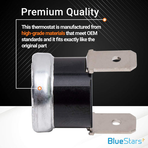 (2023 Update) 661566 Dishwasher High Limit Thermostat by BlueStars - Exact Fit for Whirlpool & Kenmore Dishwashers - Replaces WP661566 3371618 W10339474 AP6010246 PS11743423 AP6010246
