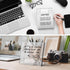 Frosted Acrylic White Board 8x6 Inches, Frameless Desktop Tablet Dry Erase Board with Flexible Magnetic Stand and Markers, Mini Whiteboard Desk Ac...