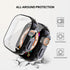 2 Pack TPU case for Apple Watch Series Ultra 49mm with Screen Protector, Soft TPU Shockproof Waterproof Protective Case for iwatch Ultra 49 mm...