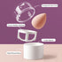 Makeup Sponge Blender Holder Travel Carrying Case Sponge Drying Rack Stand Holder Egg Powder Puff Drying Shelf Cute NO SPONGE INCLUDED (White with...