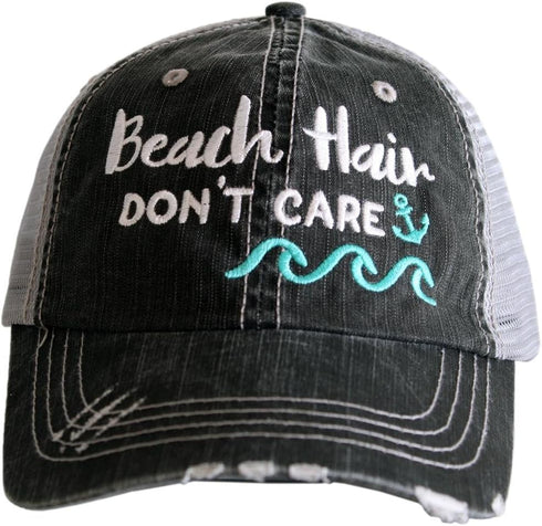 KATYDID Beach Hair Don’t Care Baseball Hat - Trucker Hat for Women - Stylish Cute Sun Hat...