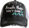 KATYDID Beach Hair Don’t Care Baseball Hat - Trucker Hat for Women - Stylish Cute Sun Hat...