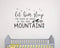 Wall Decal Kids Let Him Sleep for When He Wakes He Will Move Mountains Quote Wall Decals Nursery Stars Wall Decal Vinyl Wall Stickers for Baby Boy...