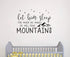Wall Decal Kids Let Him Sleep for When He Wakes He Will Move Mountains Quote Wall Decals Nursery Stars Wall Decal Vinyl Wall Stickers for Baby Boy...