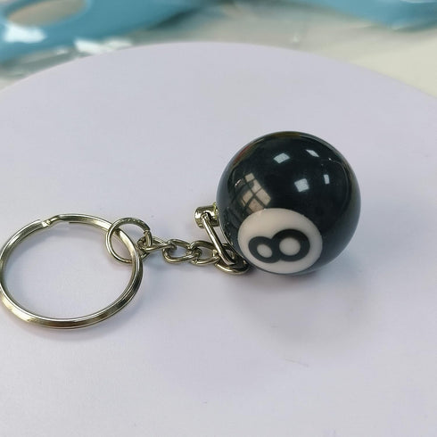 8 Ball Keychain Creative Key Chain Diameter 0.98 In Pendant Decorative Small Pendant Creative Key Chain...