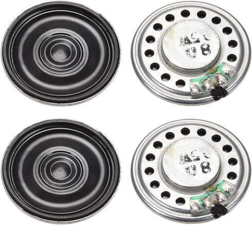 uxcell 0.5W 8 Ohm DIY Magnetic Speaker 28mm Round Shape Replacement Loudspeaker 4pcs...