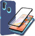 for Samsung Galaxy A11 Phone Case Cobalt Blue/Blue | HD Screen Protector, Heavy Duty, 3 Layer, Hybrid, Shock Proof, Protective, Rugged Bumper, PC ...