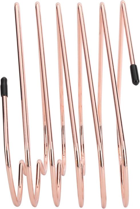 Rose Gold File Organizer School Supplies Desk Book Storage Rack Telescopic Files Folder Stand Organizer Craft Supplies Decorationrose Gold Rose Go...