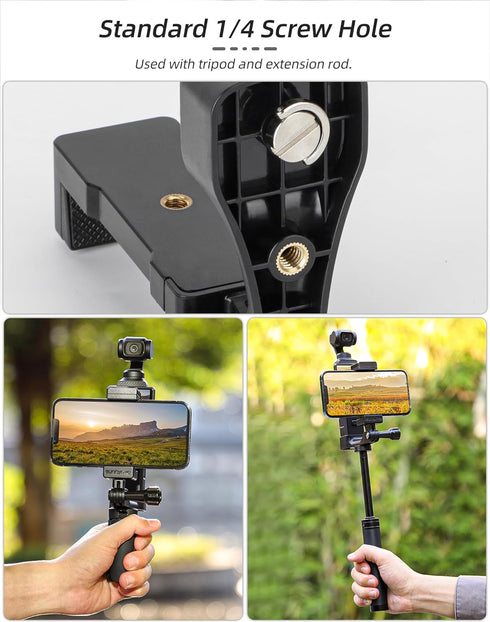 BTG Front Cellphone Mount for DJI OSMO Pocket 3 Accessories Phone Mount Holder Stand...