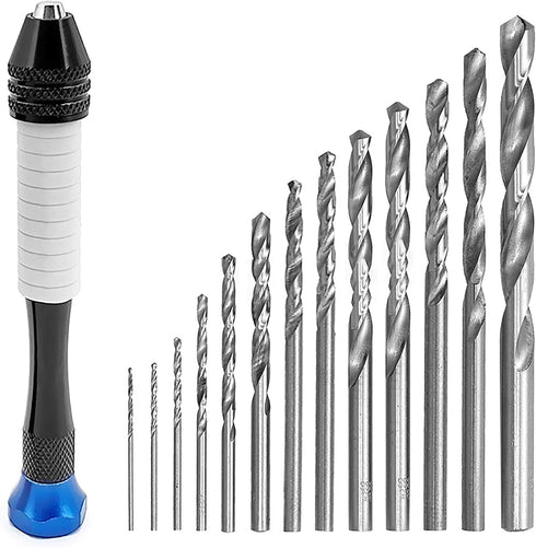 26 Pcs Jewelry Hand Drill Set, Versatile Pin Vise Craft Drill for Jewelry Making, High Precision Manual Drill with Mini Twist Drill Bits, Ideal fo...