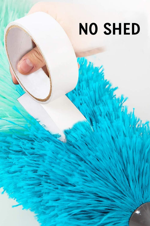 BOOMJOY Microfiber Feather Duster with 100 inches Extension Pole, Dusters for Cleaning High Ceiling, Fan, Blinds, Furniture...