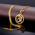 U7 Women's 18K Gold Plated Cubic Zirconia Aum Om Sanskrit Symbol Pendant Hinduism Yoga Charm Necklace 20"...