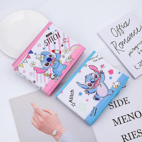 2PCS Stitch Collapsible Storage Foldable Cube Storage Box Stitch Desk Room Decoration Boxes Desk Baskets Winnie Makeup Holder Organizer for Gils W...