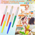 10Pcs Paint Brushes for Kids, Anezus Children Paint Brushes Toddler Large Chubby Kids Paint Brush Set for Preschool Daycare Classroom Washable Pai...
