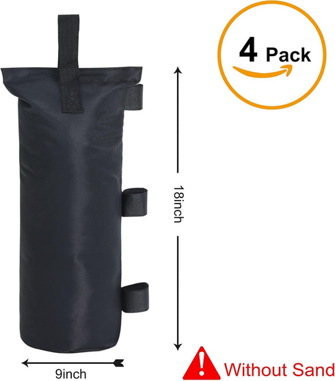 112 lbs Sand Bags Canopy tent Weight set of 4 for Canopy Legs,Empty Sand Bags for Tent weight to Hold Things Down for Pop Up Canopy Tent Weight, N...