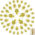 Hicarer 45 Pieces Tiny Bees Craft Decoration Party Decor Flatback Honey Resin Bee Shaped Embellishment with Storage Box for DIY Craft Home(0.98 In...