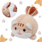 Hopearl Pull String Plush Kitty Toy Wind-up Clockwork Cat Motorized Wagging Tail Rotating Interactive Kitten Toys Pullback Cord Stuffed Animal Gif...