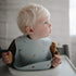 mushie Silicone Baby Bib | Adjustable Fit Waterproof Bibs (Retro Cars)...