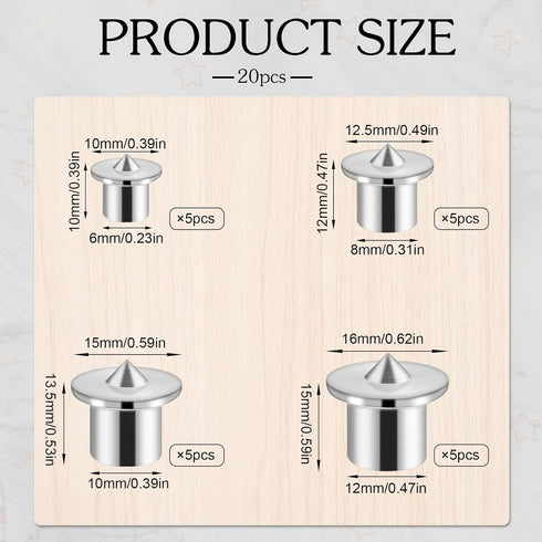 Dowel Pins Center Point Set, Dowel and Tenon Center Transfer Plugs Doweling Centering Pins Transfer Plugs Drill Hole Tool for Center Point Woodwor...