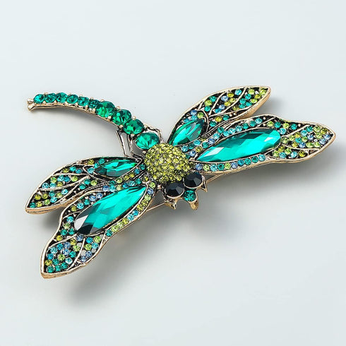 Cute Dragonfly Lapel Brooch Pin for Women Girls Cubic Zirconia Australia Rhinestone Pins Clip Sweater Scarves Jackets Dress Badge Backpacks Brooch...