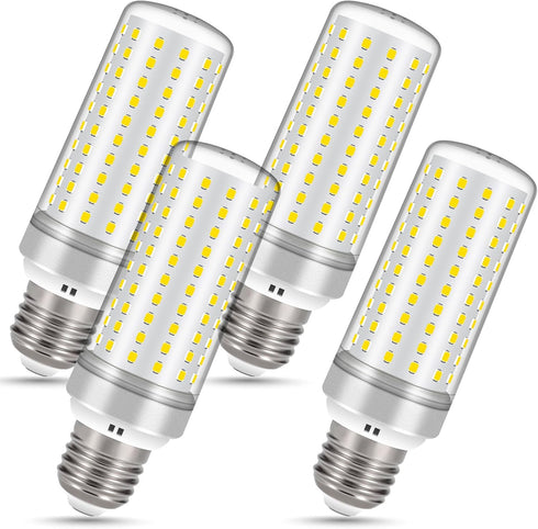 E26 LED Bulbs, 30W LED Light Bulbs Equivalent 250W, 4000K Warm White Light, AC 85-265V, E26 Light Bulbs (4 Pack)...