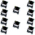 Oiyagai 10 Pcs 2LED Light RJ45 8P8C Shielded Modular Network PCB Jacks Sockets - Enhanced Connectivity with LED Indicators for Network Application...