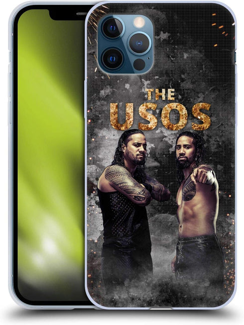 Head Case Designs Officially Licensed WWE LED Image The Usos Soft Gel Case Compatible with Apple iPhone 12 / iPhone 12 Pro......