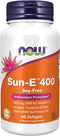 NOW Supplements, Sun-E™ 400 IU with d-alpha Tocopherol from Non-GMO Sunflower Oil, 60 Softgels...